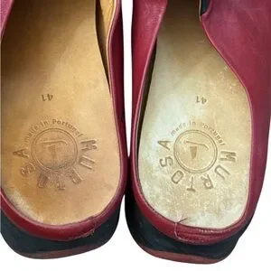 Shoes | Euc 13 Murtosa Mistral Red Black Leather Sliponmules  display picture 3
